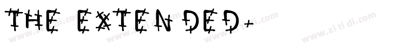 THE EXTEN DED字体转换